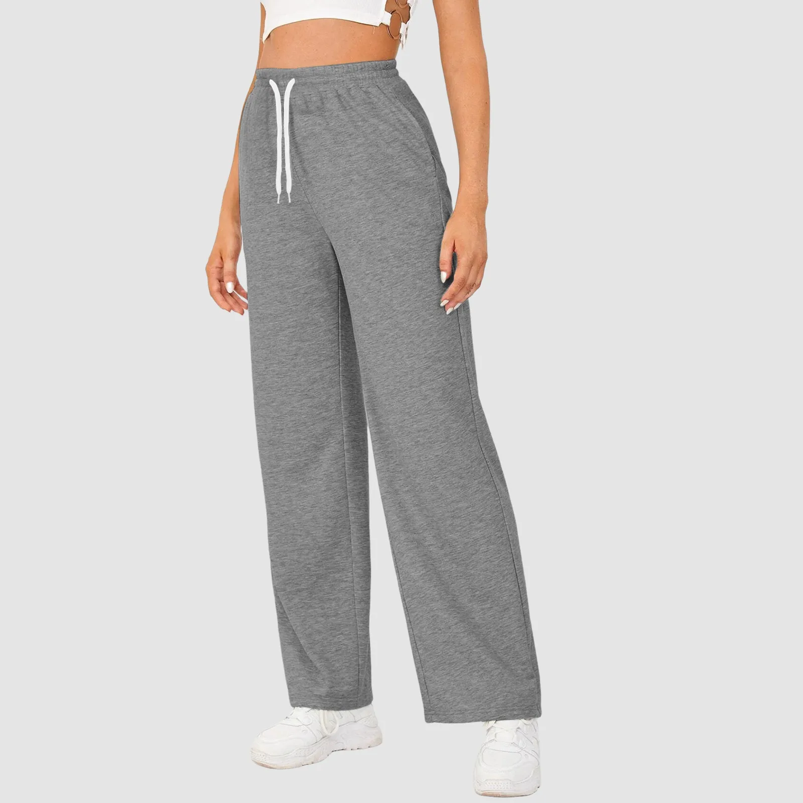 

Women Pants Comfortable High Waist Sweatpants for Women Stretchy and Soft Everyday Pants with Elastic Waistband Sweatpants