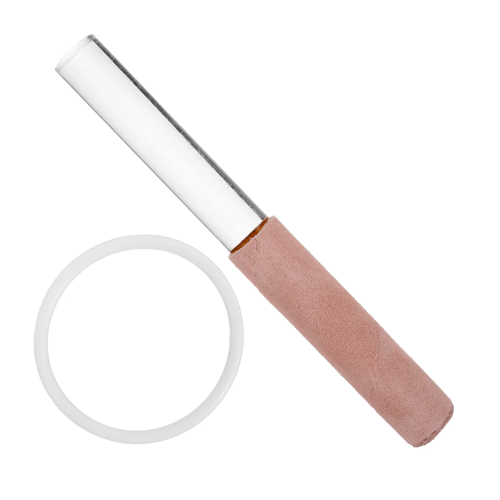 

Music Bowl Knock Sticks Pink Crystal Singing Bowls Mallet Tibetan Rubber Ring Sound Strikers Accessories Meditation Tool
