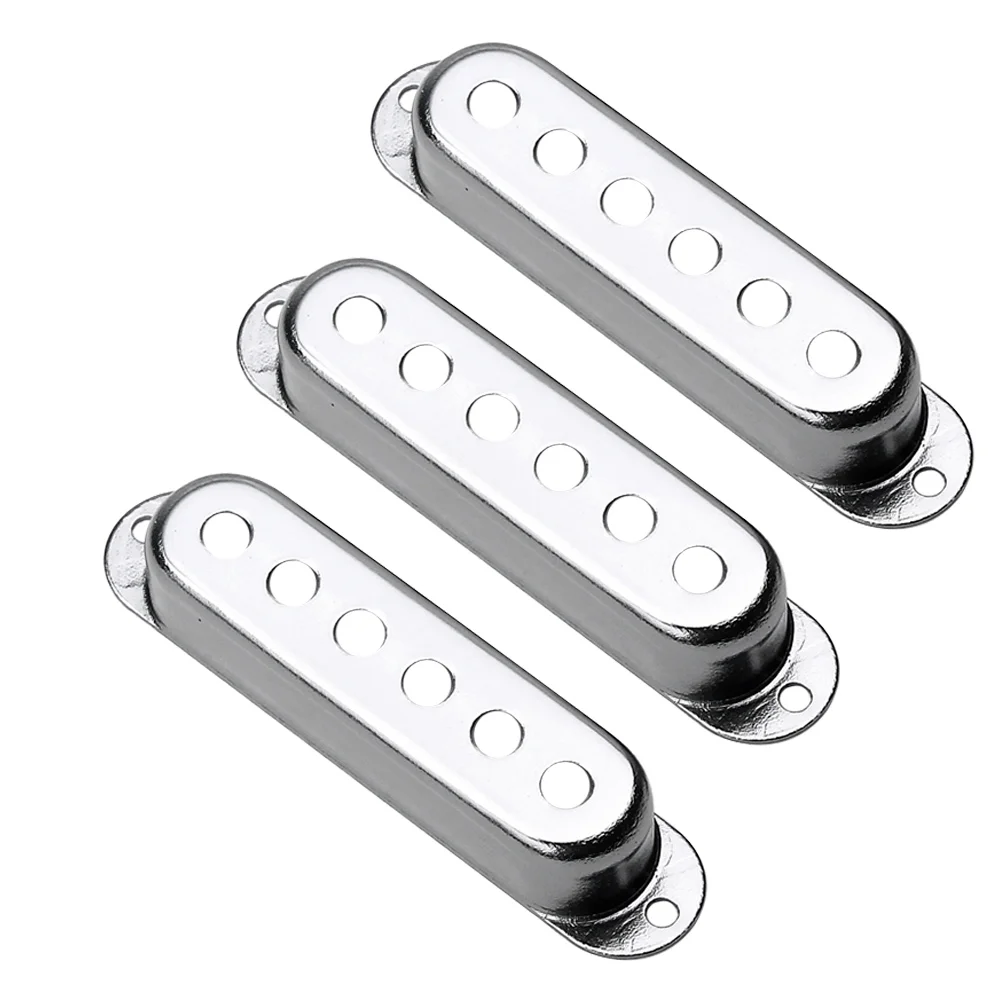 

3 Pcs Musical Instrument Pickup Cover Bass Guitar Accessories Electric Metal Durable
