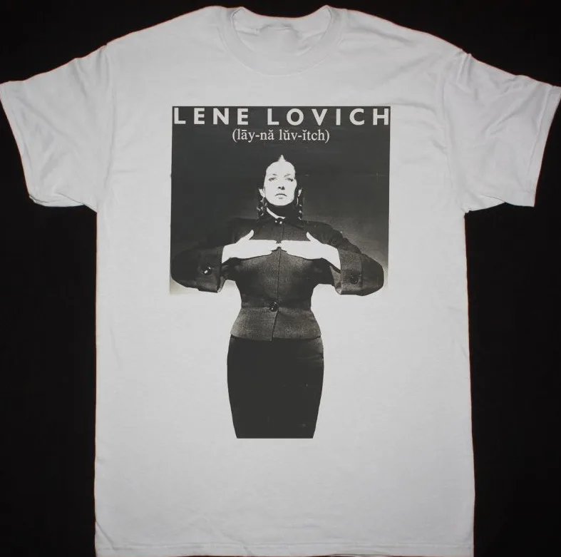 Vtg Lene Lovich Stateless Album Cotton White Full Size T Shirt Mm1419