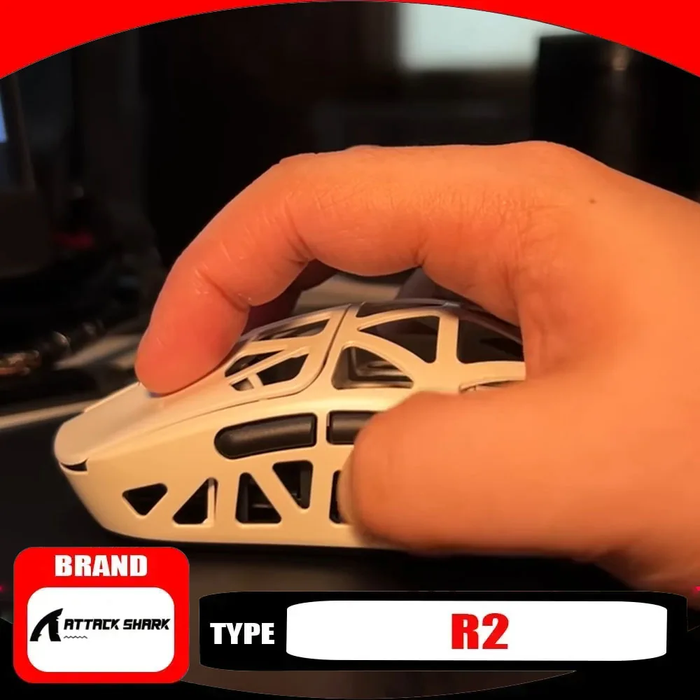 

Attack Shark R2 E-sports Mouse Lightweight Magnesium Alloy Three-Mode PAW3950 8k 42000DPI Gaming Mouse Wireless Player Gifts