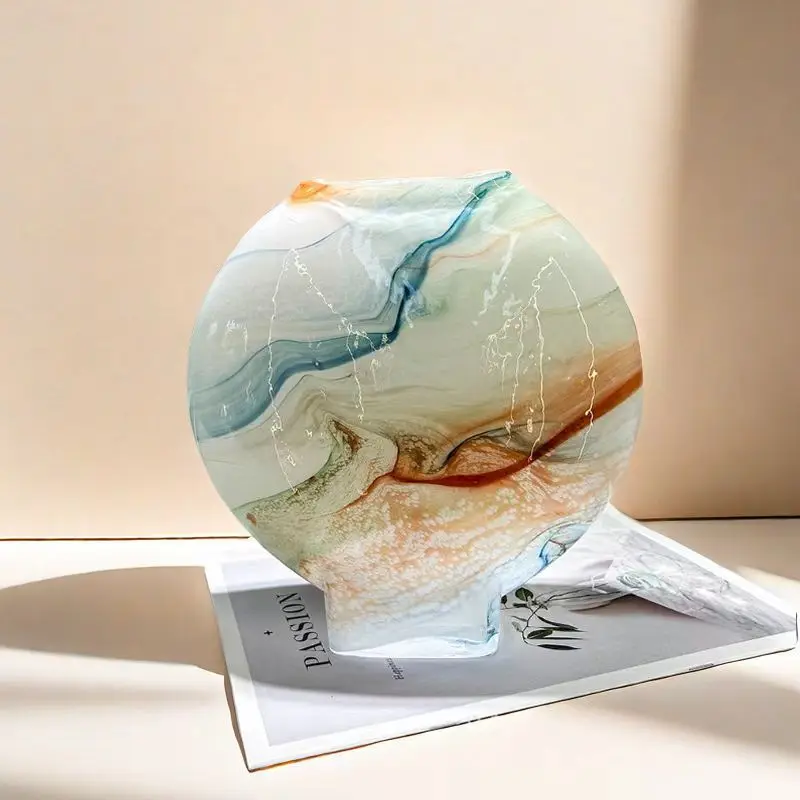 

Modern handmade glazed vase ornament, dining table flower arrangement, water culture device, home soft desktop jewelry