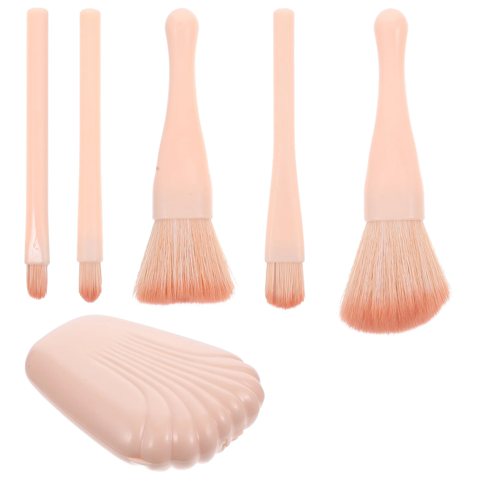 Mini brochas de maquillaje, juego de brochas de viaje profesionales para sombra de ojos, base, colorete, contorno, resaltador, corrector de labios, cara y cejas