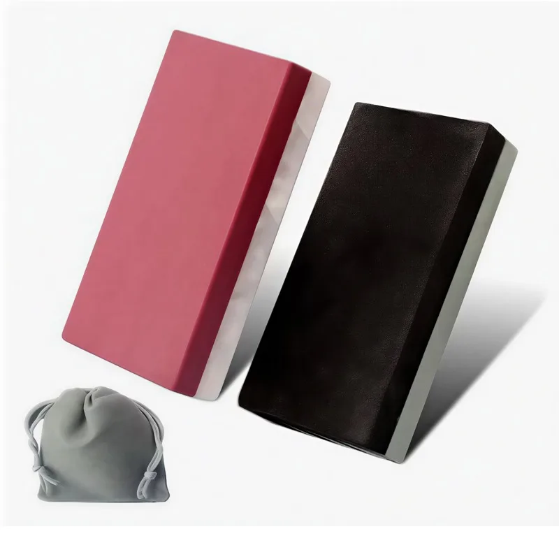 Cutlery Polishing Honing Tool 16x2.3cm Aluminum Base Leather Strop