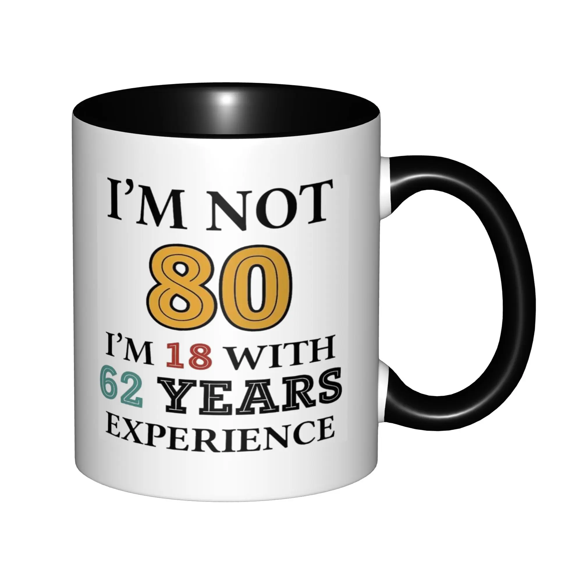

80th Birthday Gifts - Gift For 80 Year Old Coffee Mugs For Birthday Coffee Mugs Ceramic Tea Cups 11oz