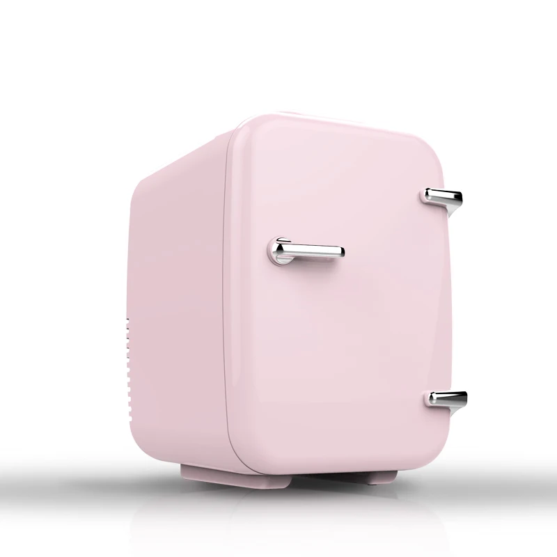 4L retro novelty cosmetic cooler and warmer mini fridge for beauty skin care make up fridge refrigerator small