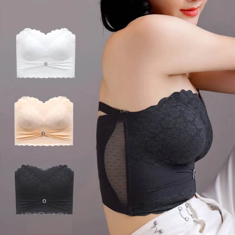 

Strapless Push up Bra for Woman Wire Free Lace Seamless invisible Lingerie Soft Bralette Sexy Bralette Underwear Lingeries