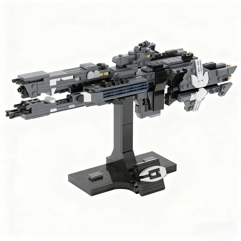 584PCS MOC Interstellar Exploration Vehicle Model Adventure Desk Exhibit Creative Assembly Blocks Decorative Showcase Toy Gift