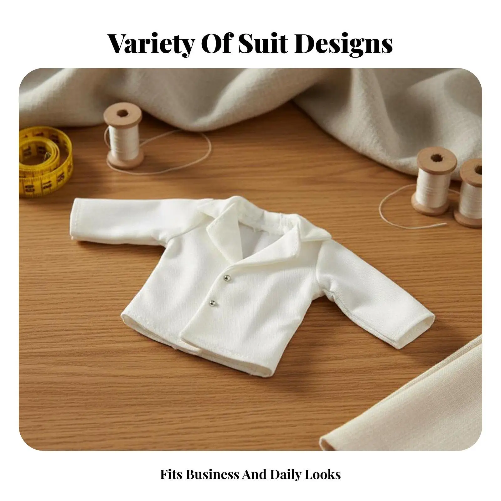Doll Clothes Fashionable Design Doll Outfit Modern Design Miniature Trench Coat view 5