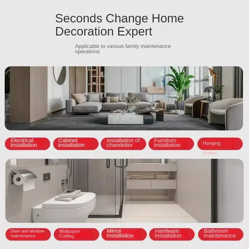 Conjunto de caixa de ferramentas doméstica e automotiva multifuncional de luxo C