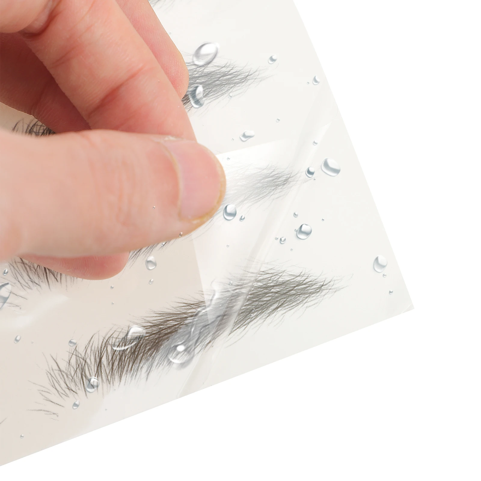 

12pcs Waterproof Eyebrow Stickers Soy Ink False 3D Hair Like Brows Implantation Natural Look No Pain No Surgery