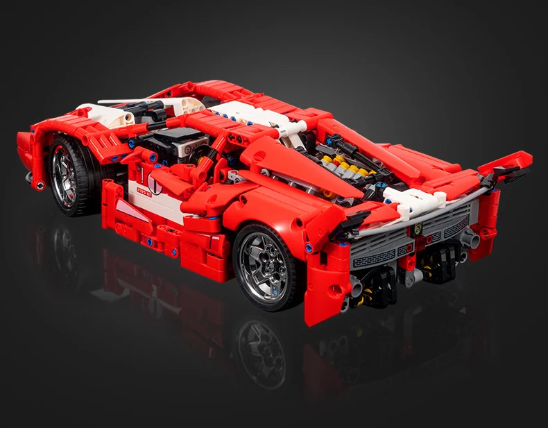 Technisches 1:14 Maßstab Rennmodell Baustein Italia Horse Fxx K Supersportwagen Fahrzeug Super Sportwagen Spielzeug Sammlerstück für Geschenke – Detail 2