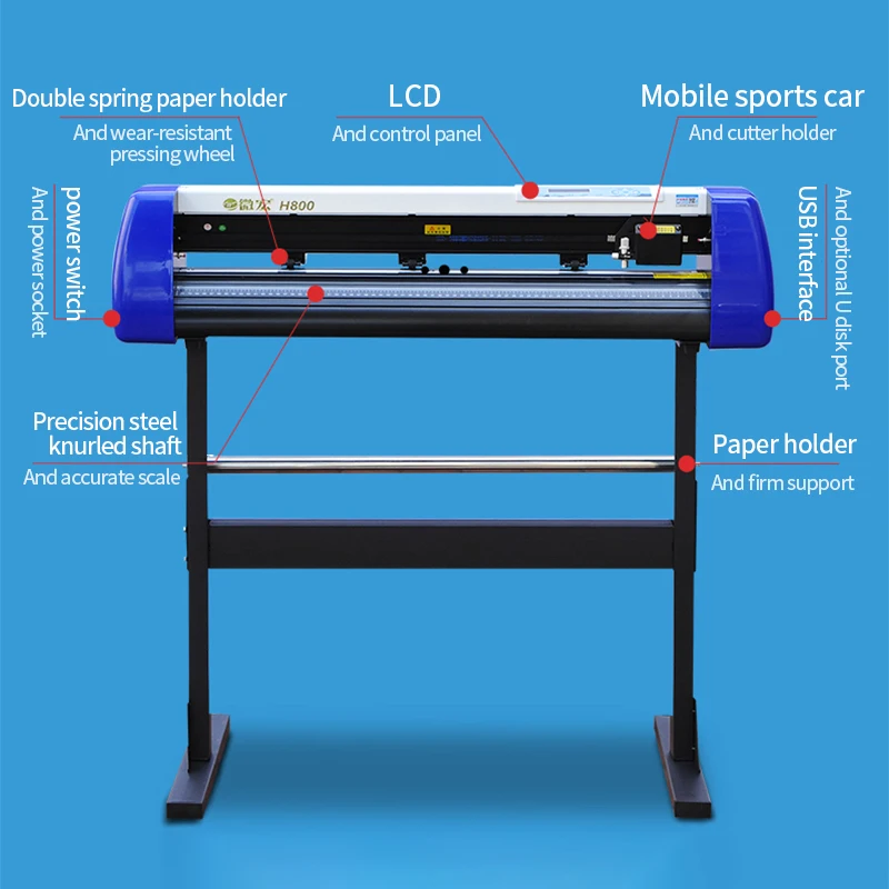 High-speed Computer Lettering Machine Edge Tracing Plotter Membrane Cutting Carving Lettering For DIY Advertising Label Making