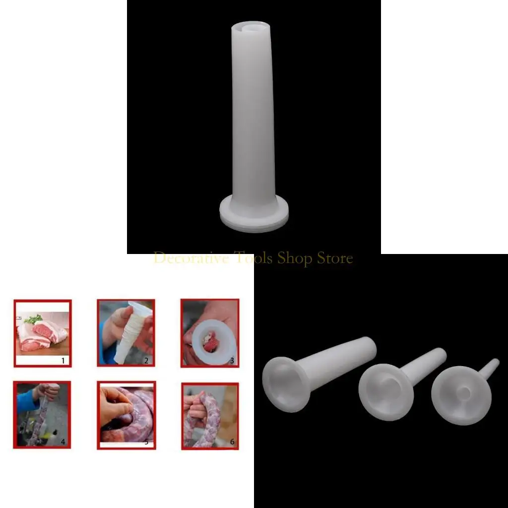 

QX2E 3PCS Пластиковая колбасовая начинка начинка для мясной шлифовальной машины ручной работы 5#