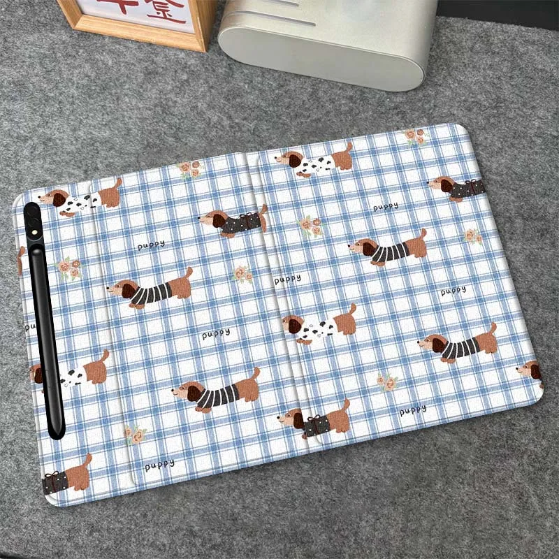 

Cute Anime Dog Cat For Samsung Galaxy Tab S6 S8 S9 S10 Lite FE 10.4 11 Inch 2022 2024 Tablet Case