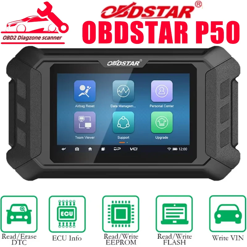 OBDSTAR P50 Airbag Reset+PINCODE Intelligent Airbag Reset Equipment Covers 91 Brands and Over 12200+ECU Part No.with P004 MS50