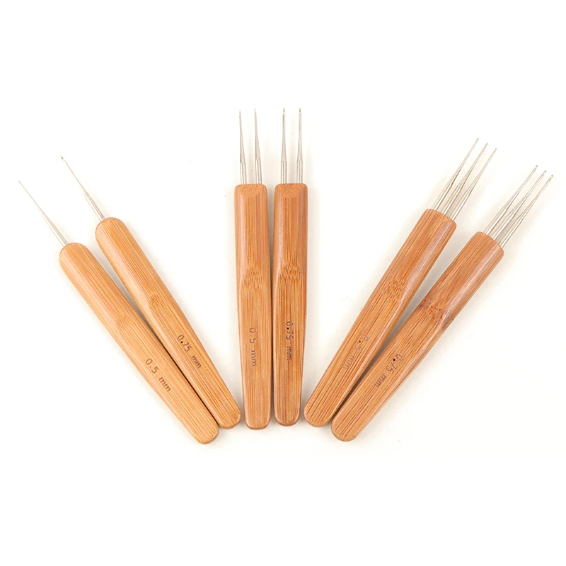 

AHVAST Crochet Hook Locs Pin Set for Dreadlocks 0.4/0.5/0.75mm Wholesale Tools for Hair Braiding And Styling