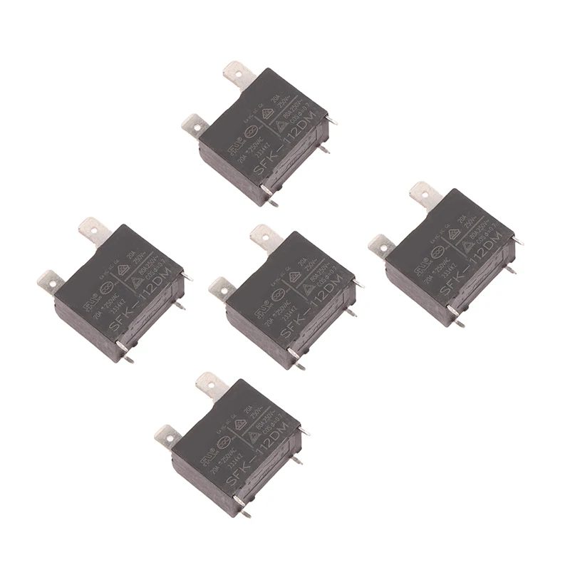 1/5 قطعة SFK-112DM-12VDC 20A 250VAC 4 دبابيس سخان المياه فرن الميكروويف اللوحة التتابع SFK-112DM تتابع مكيف الهواء