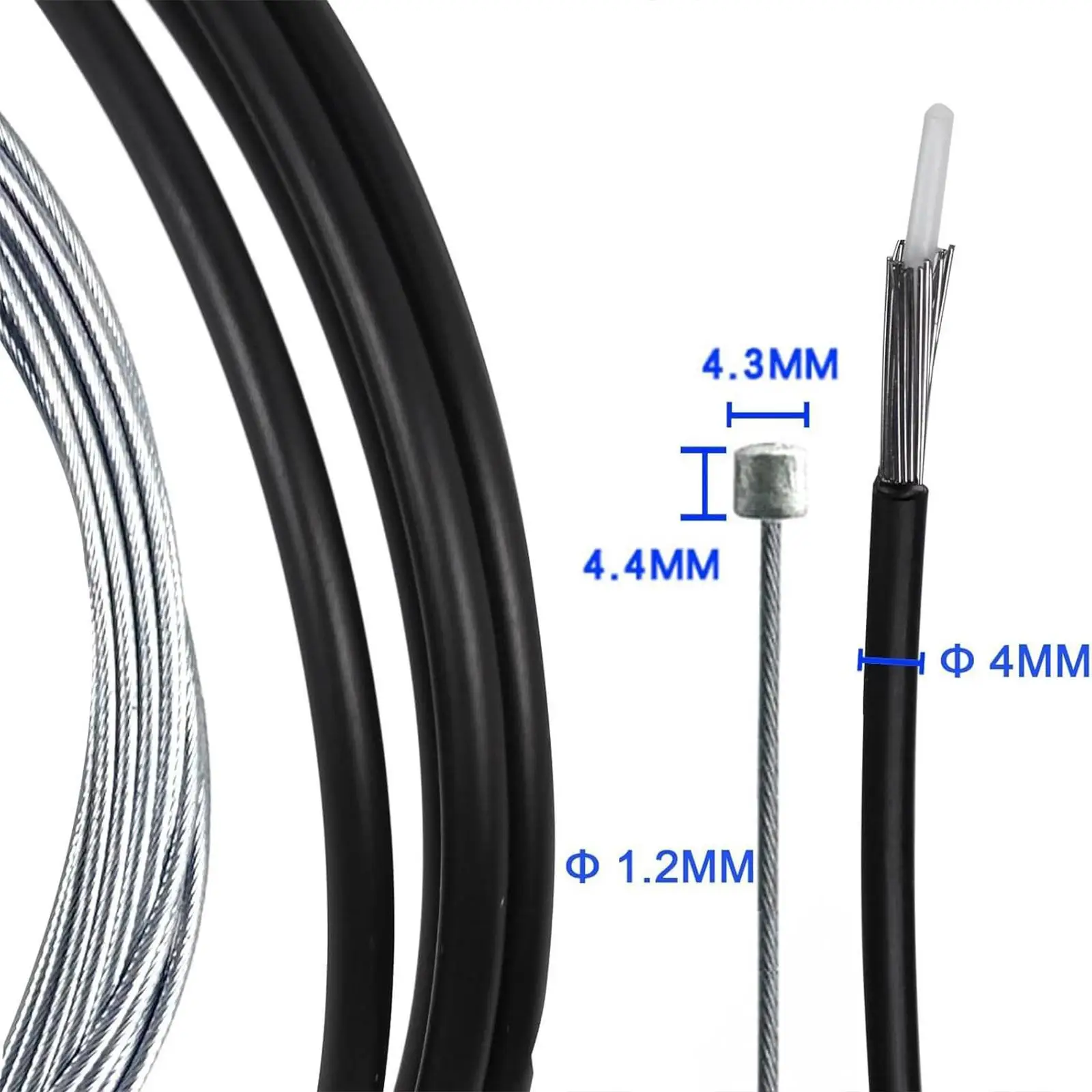 

Комплект тросов для переключения передач и тормозов из ПВХ и углеродистой стали для шоссейных, горных и складных велосипедов