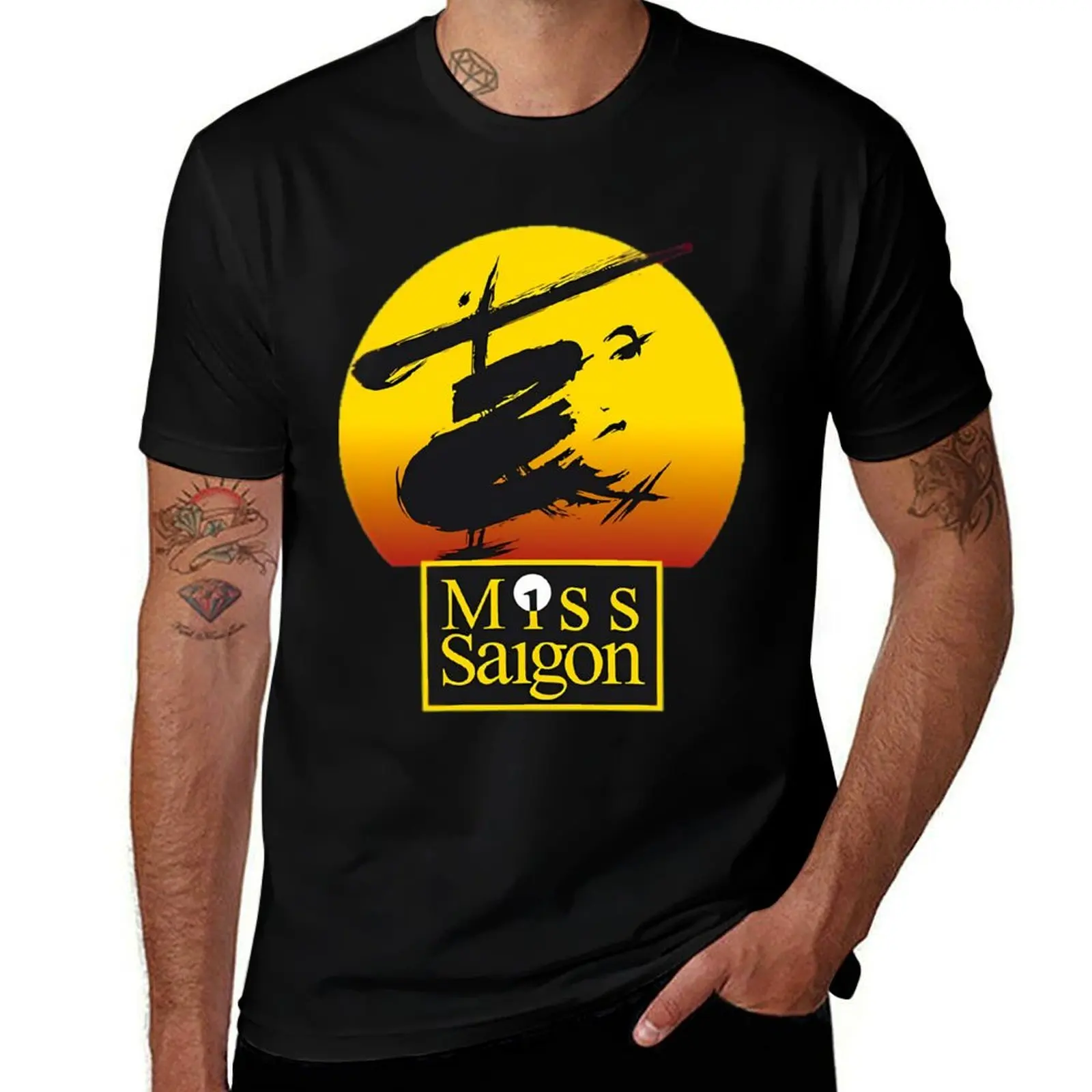 Miss Saigon \t T-Shirt oversized man clothes anime clothes mens t shirt