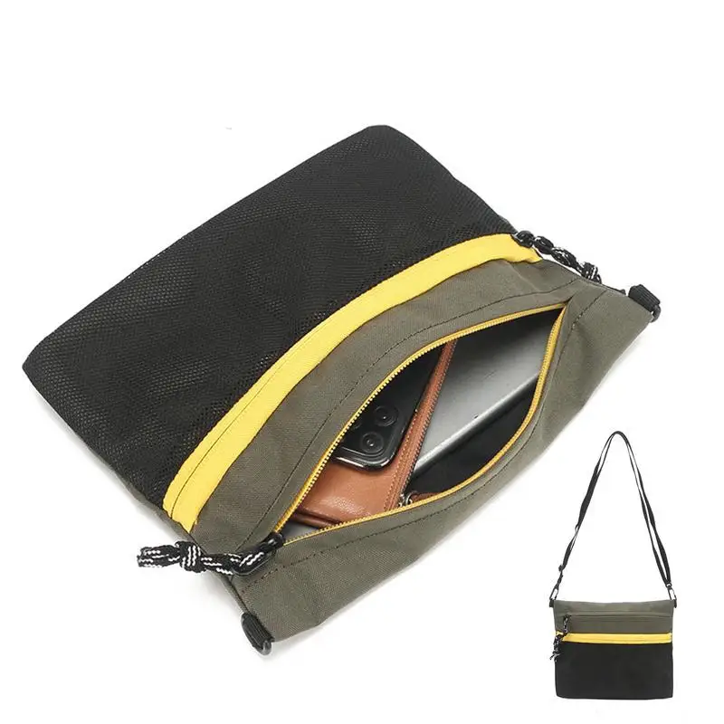 

Casual Travel Crossbody Bag Fashion Shoulder Bag Waterproof Walking Crossbody Bag With Adjustable Elastic Strap For Hiking