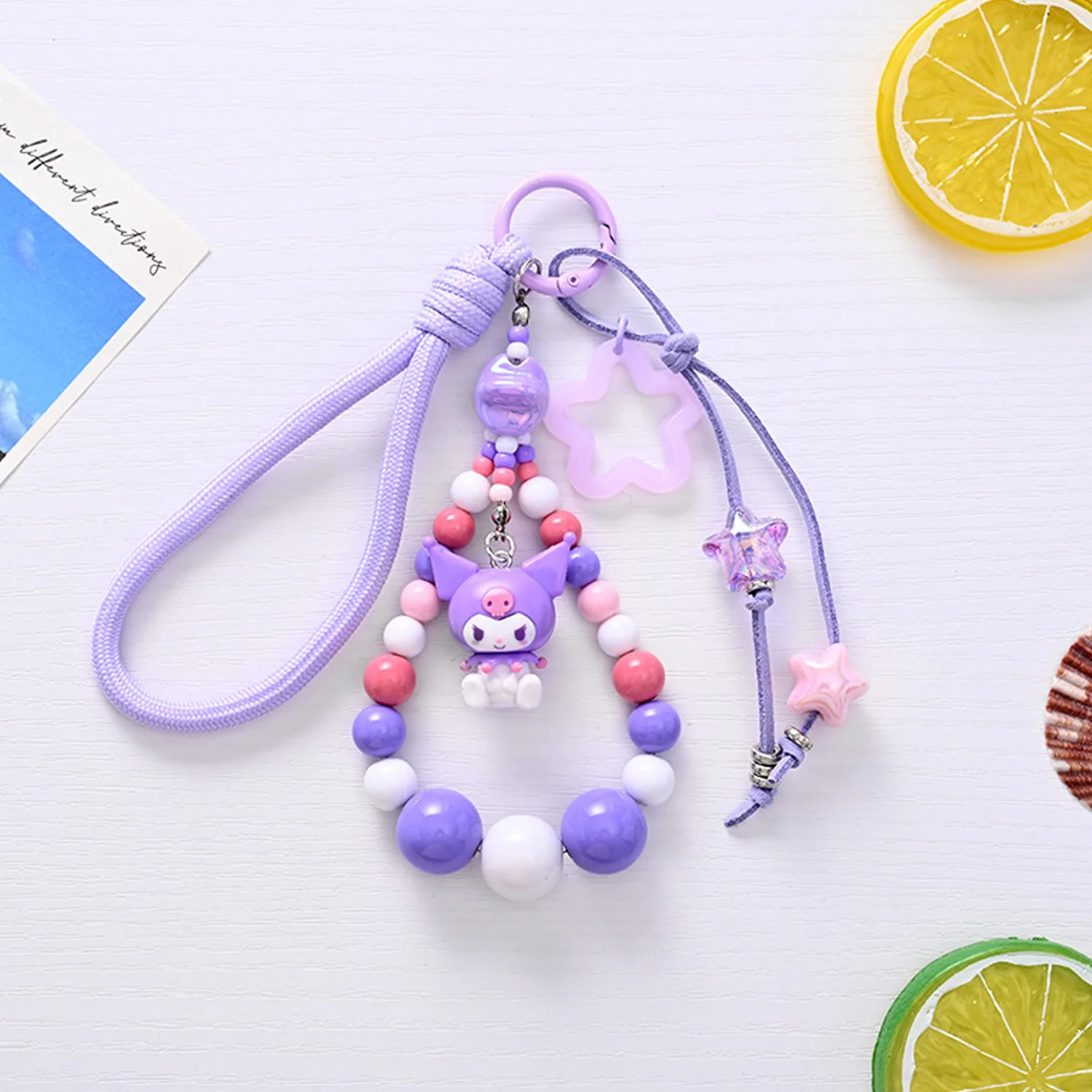 Hello Kitty, My Melody, Cinnamoroll: een sleutelhanger met personages, een sieraad voor je tas, een kleurrijk kralenontwerp, een leuk cadeau voor de feestdagen of een verjaardag, geschikt voor een