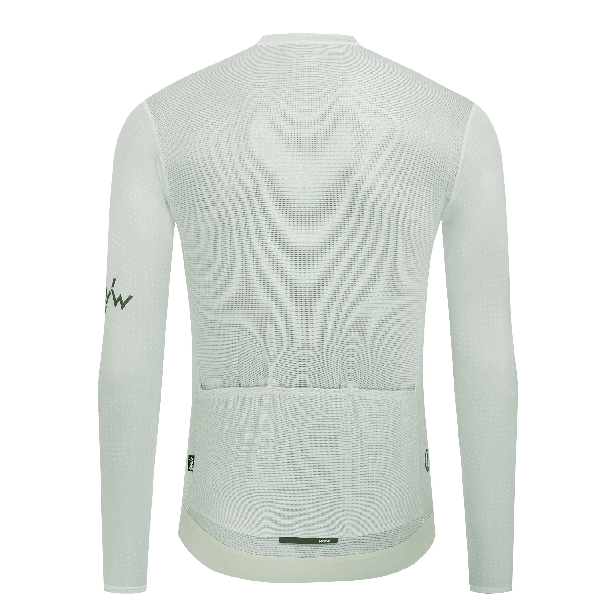YKYWBIKE Herren Nahtloses Langarm-Radtrikot UPF 50+ Atmungsaktiv Schnelltrocknend MTB-Fahrradshirt Rennrad-Oberteil für Frühling Herbst – Detail 19