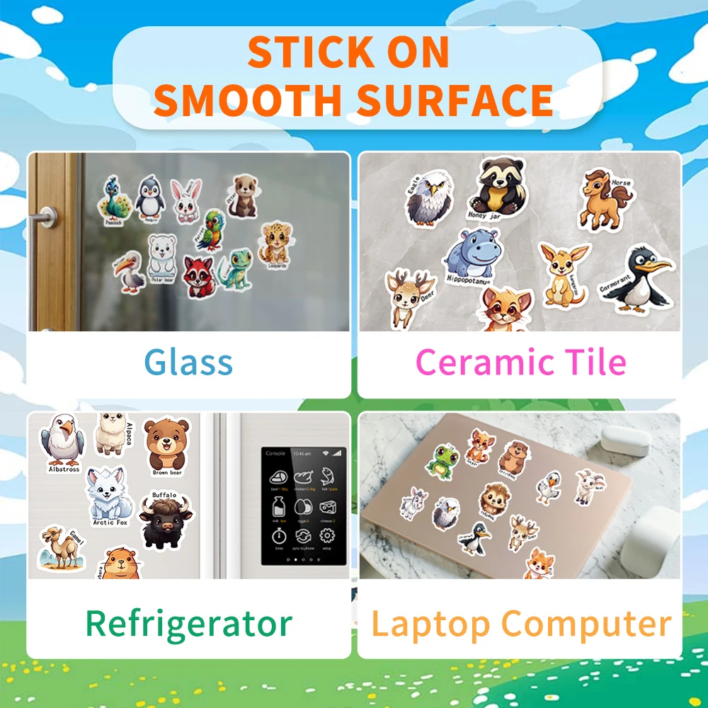 40PCS Reusable Book Sticker Vehicles/Space/Ocean Animals Removable Stickers for Kids Activity, Creative Sticker Story Books