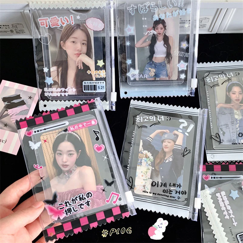 Creative Candy Bag Photocard Holder Props Badge Storage Display Bag Pendant Idol Photo Card Protective Cover Card Holder