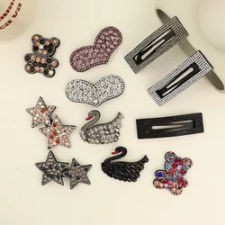 2023 Cute Shiny Rhinestone Hairpins Women Girls Hair Clips Bobby Pin Barrettes Accessories Hairgrips Headdress Headwear Ornament