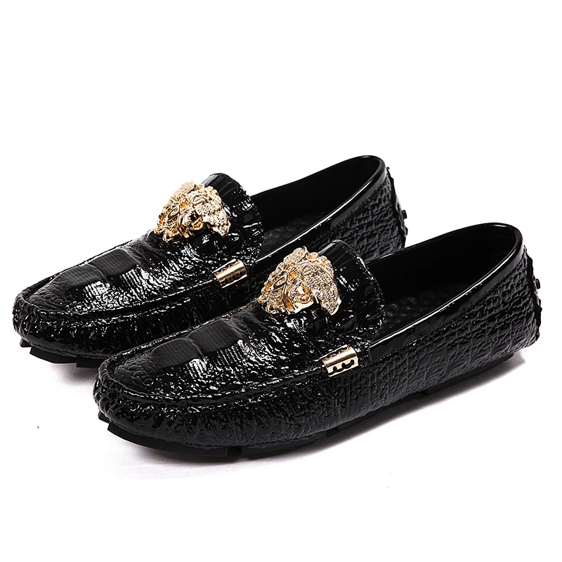 Loafers Men Big Size 48 Soft Driving Moccasins High Quality Flats Genuine Leather Shoes Men Slip-on Suede Loafers for Men