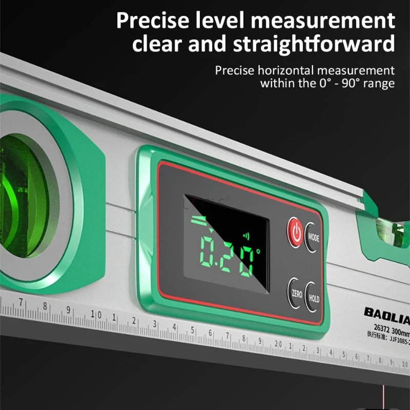 مستوى الليزر الرقمي 30/40/50 سنتيمتر 0-90 درجة عالية الدقة مسطرة التسوية الإلكترونية متعددة الوظائف أدوات المستوى المغناطيسي القوي