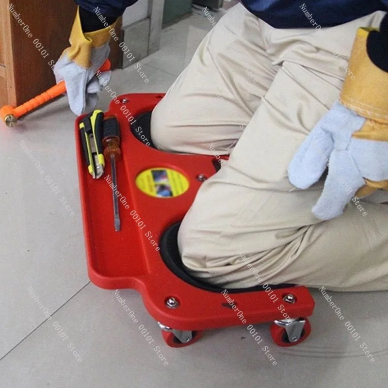 Car repair kneeling board floor tile pad knee pad construction site tools universal wheel kneeling pad kneeling floor