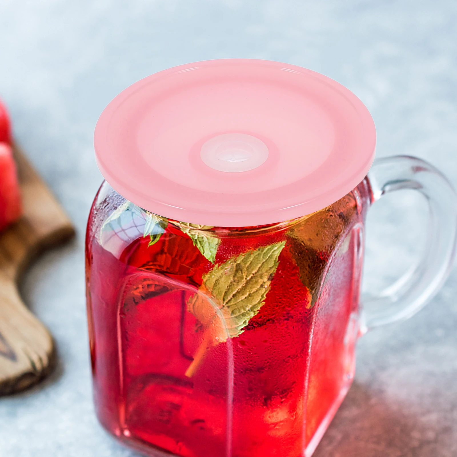 

4pcs Glass Cup Lid Mason Jar Straw Lid 16Oz 20Oz Wide Mouth Leakproof For Water Beer Juice Canning Storage Cap Kitchen Barware