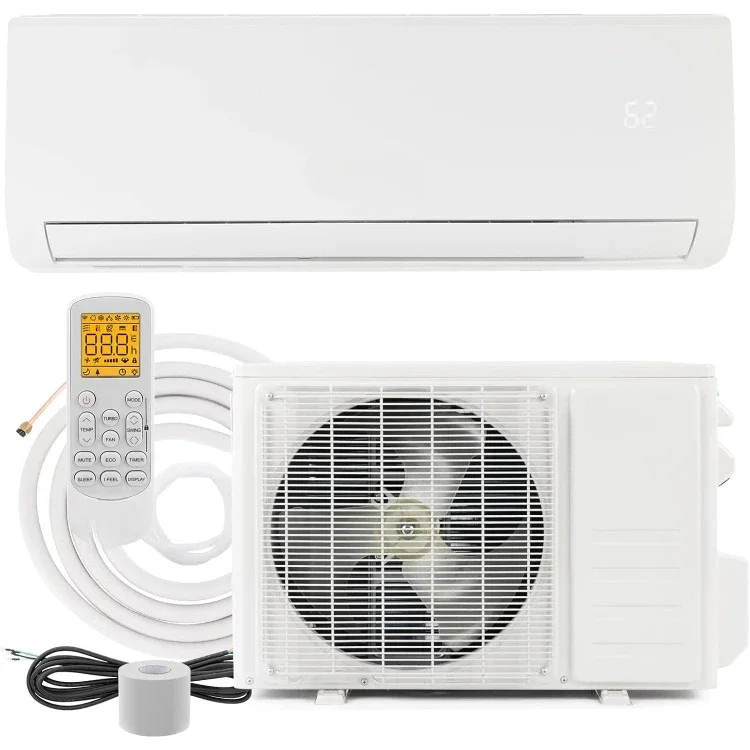 home.12,000 BTU Mini Split AC/Heating System with Inverter, 19 SEER 115V Energy Saving Ductless Split-System Air Conditioner