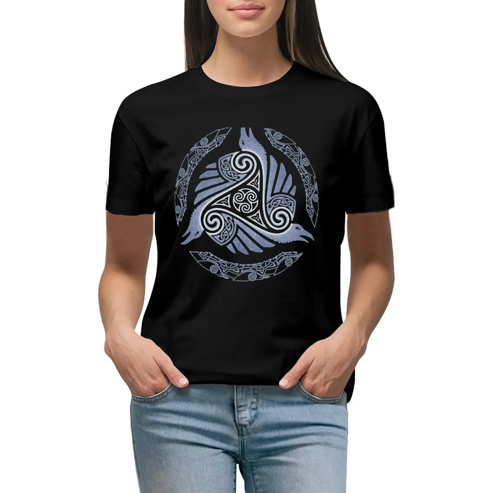 RAVEN'S FEAST T-Shirt summer clothes Blouse Short sleeve tee graphics Women's tee shirt