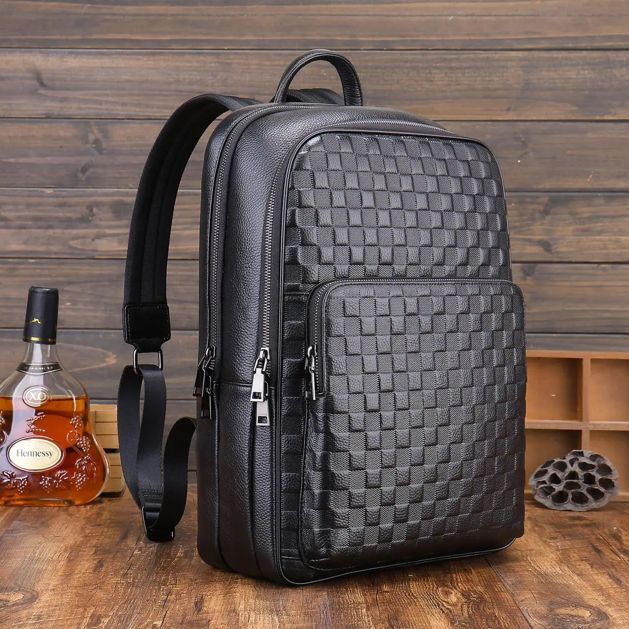 Men's Genuine Leather Backpack Luxury 2026 New Fashion Business Large Capacity Laptop Bag High End Cowhide Travel Daypack