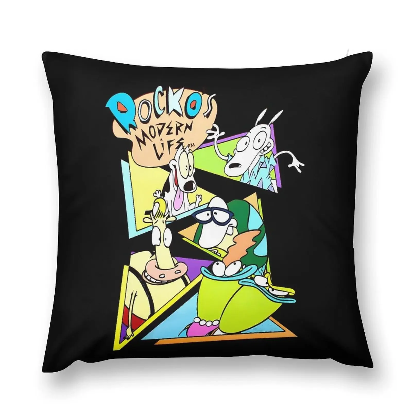 

Cartoon Kids - Vintage Cartoon Movies Throw Pillow Pillow Covers Decorative Plaid Sofa Decorative Cushion pillow