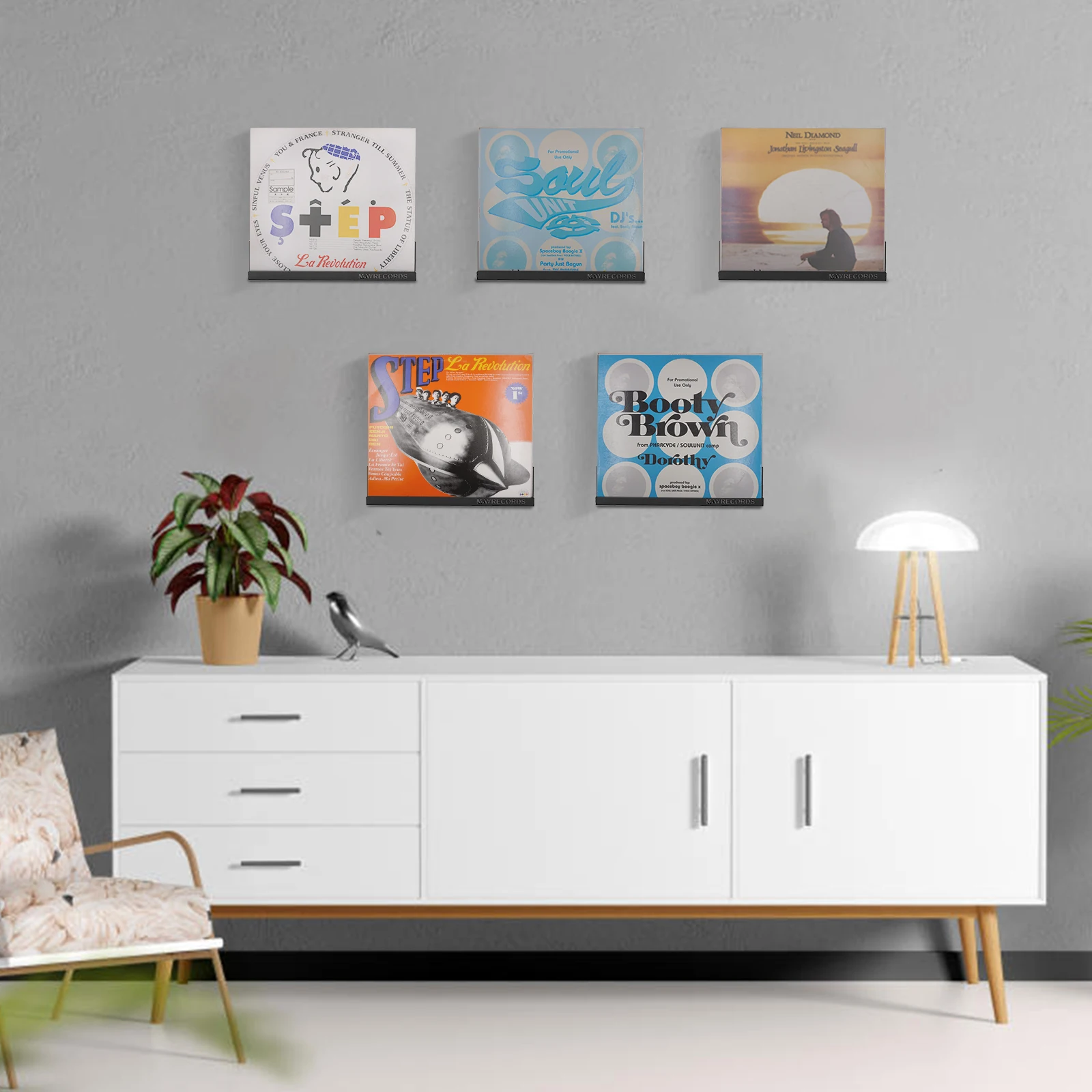 다리미 LP 디스플레이 스탠드 스토리지 크리에이티브 비닐 레코드 걸이 랙 책장 매거진 거치대, LP 벽 데스크탑 스토리지, 2 가지 색상