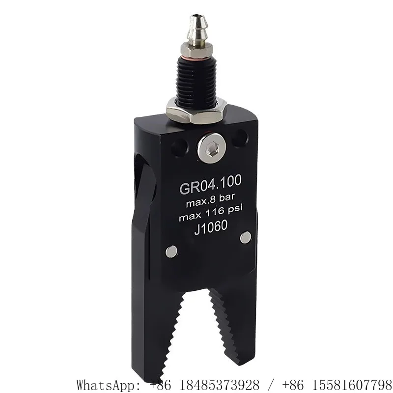 Robot Arm Pneumatic Mini Gripper Water Mouth Clamp J1060Automatic Pneumatic Clamping Fixture Parts A B C D E Style Air Component