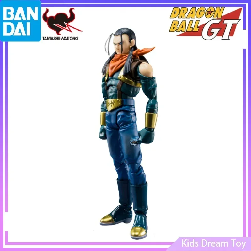 Bandai in Stock Original S.H.Figuarts DragonBall GT Anime Figures -SUPER ANDROID 17- Action Figures Toys Collectible Model Gifts