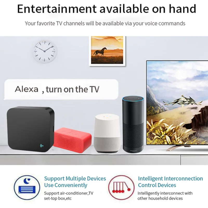 Tuya WiFi infrared universal remote control TV air conditioning light access control infrared remote control controller