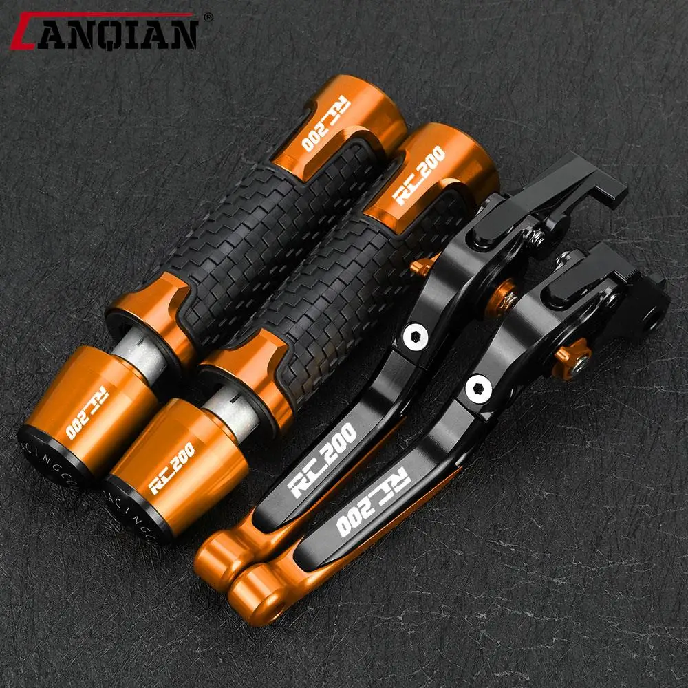 

For RC200 2014-2018 2019 2020 2021 2022 2023 2024 Motorcycle Accessories Folding Brake Clutch Levers Handlebar Hand Grips ends