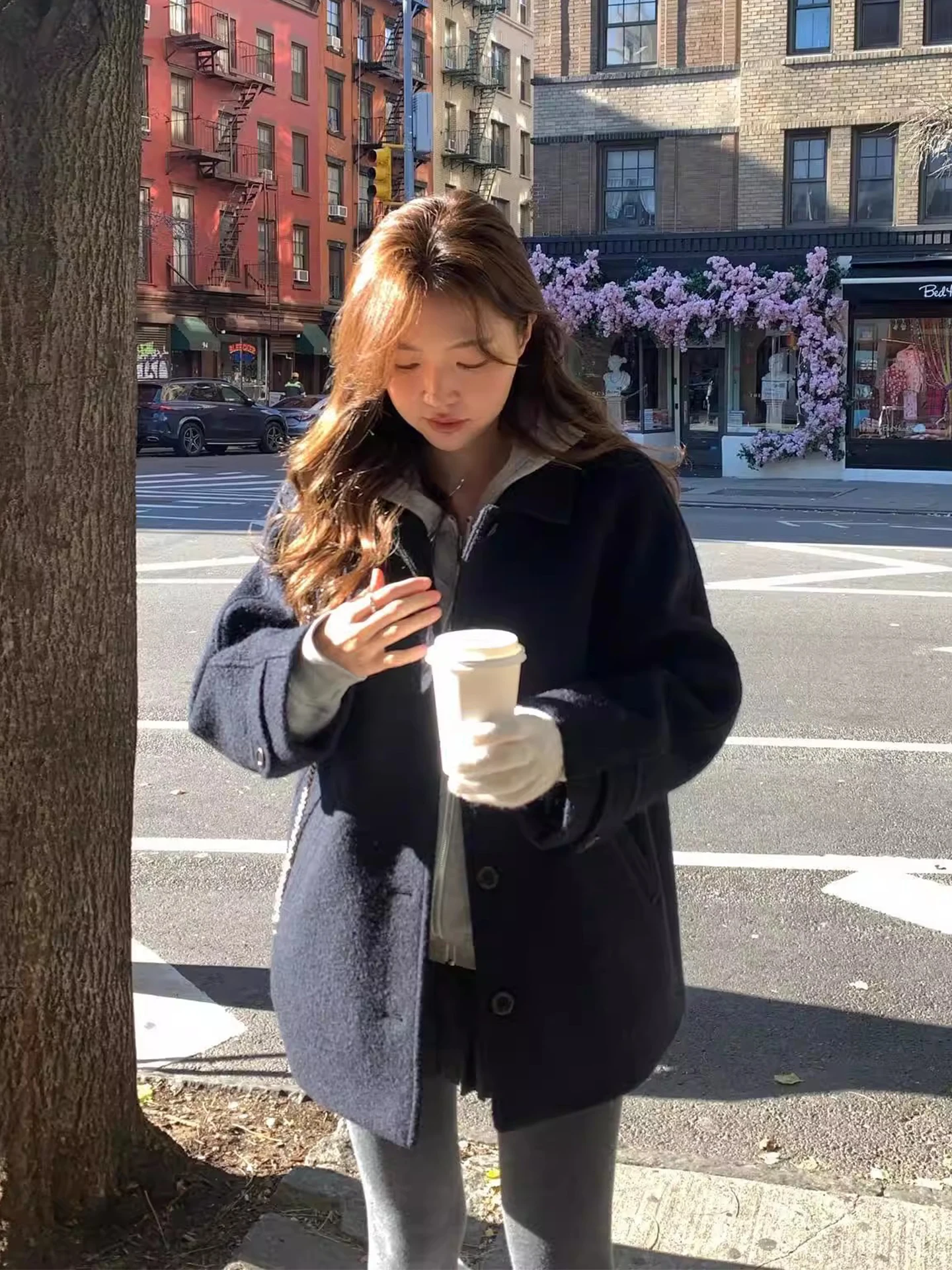 

Ele шерстяное пальто женское длинное на одной пуговице из шерсти альпаки Jaet средней длины в Корейском стиле для поездок на работу модное зимнее новое поступление