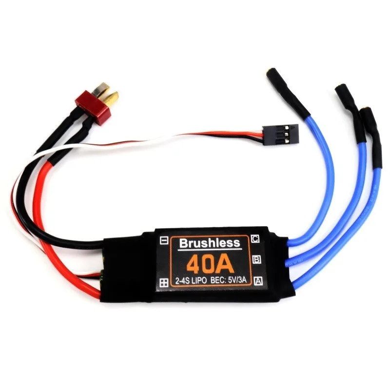 Mitoot Bürstenloser 40A ESC Geschwindigkeitsregler 2-4S mit 5V 3A UBEC für RC FPV Quadcopter RC Flugzeuge Hubschrauber – Detail 5