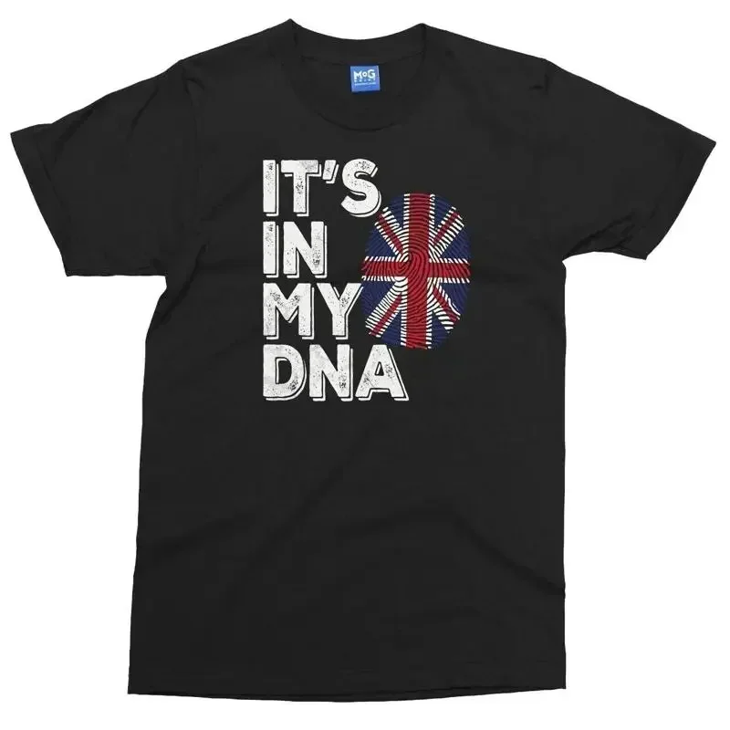 IT’S IN MY DNA T-shirt Unisex British Flag Tee Union Jack Top UK Ethnicity Shirt