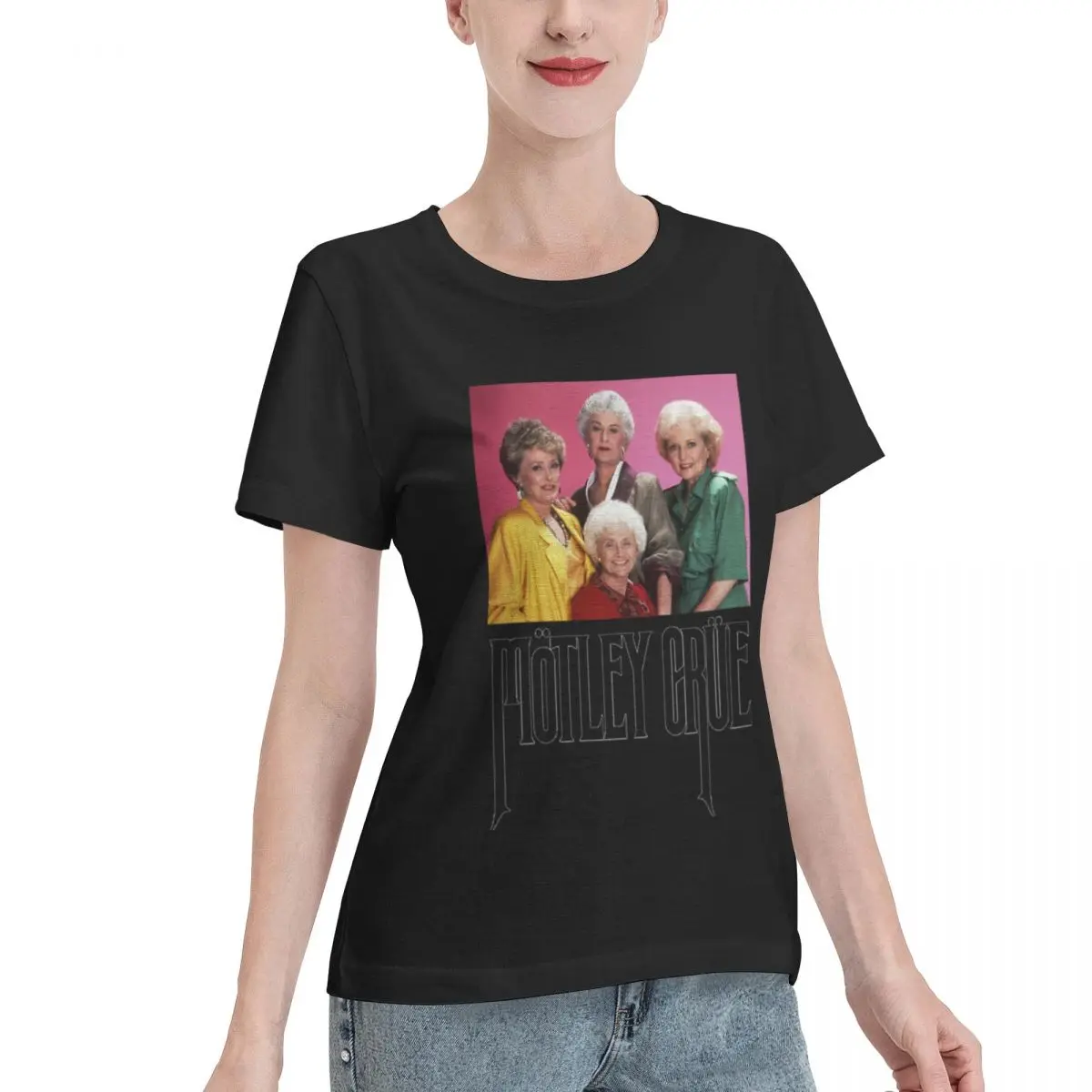 Popular On Social Golden Girls Girls Girls Women's T-shirt Korean Style Comfy Daily Top