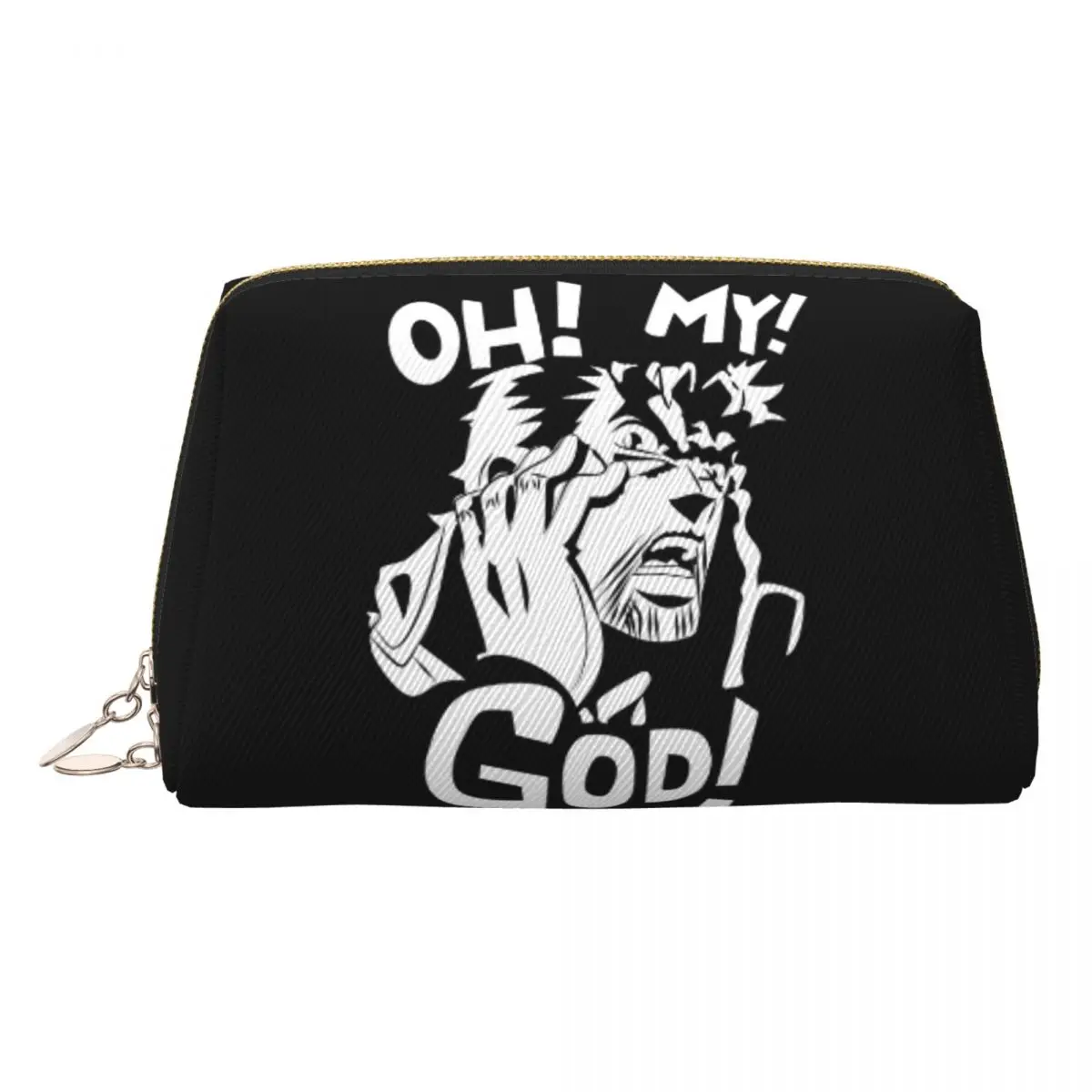 Joseph Joestar Oh My God Jojo Bizarre Adventure Women Cosmetic Bags Travel Makeup Organizer Pouch Toiletry Storage Dopp Kit Case