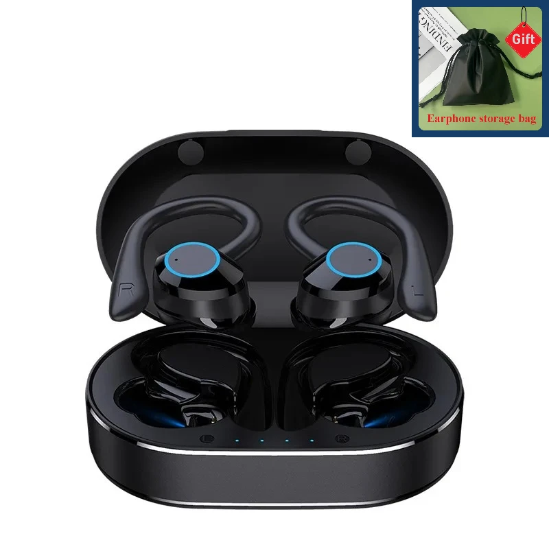 

Music Waterproof Headset With Microphone Headphones Noise Cancelling Sport Earbuds TWS Wireless stereo Bluetooth Earphone