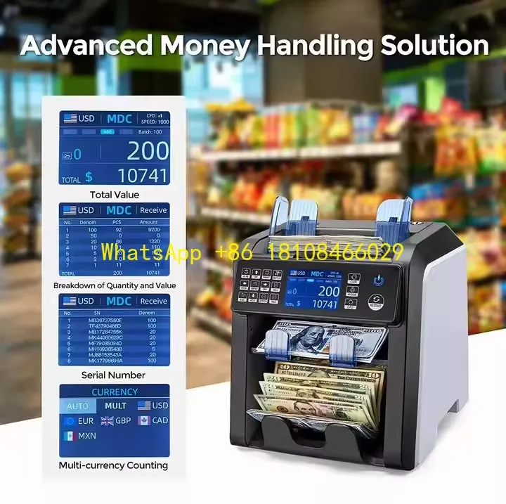r De Billete Falso Note Counting Machine AL-950 Fak-e Money Detector Currency Sorter Banknote Money Counter Detecto